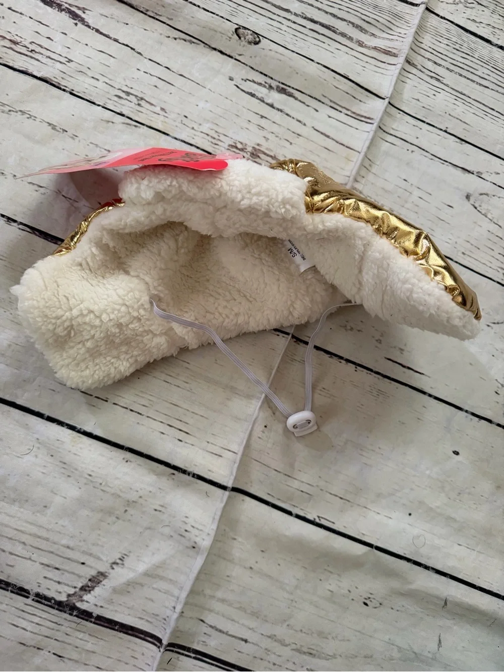 Boots & Barkley Kids Gold and Cream Trapper Hat